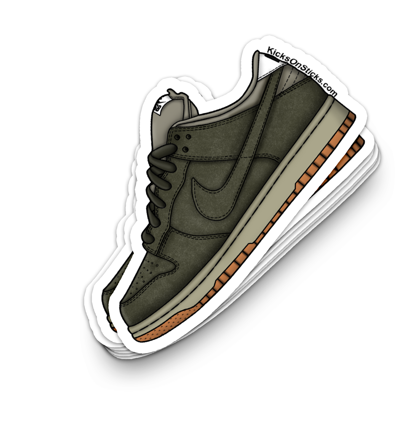 SB Dunk Low "Pro B Sequoia Green" Sneaker Sticker