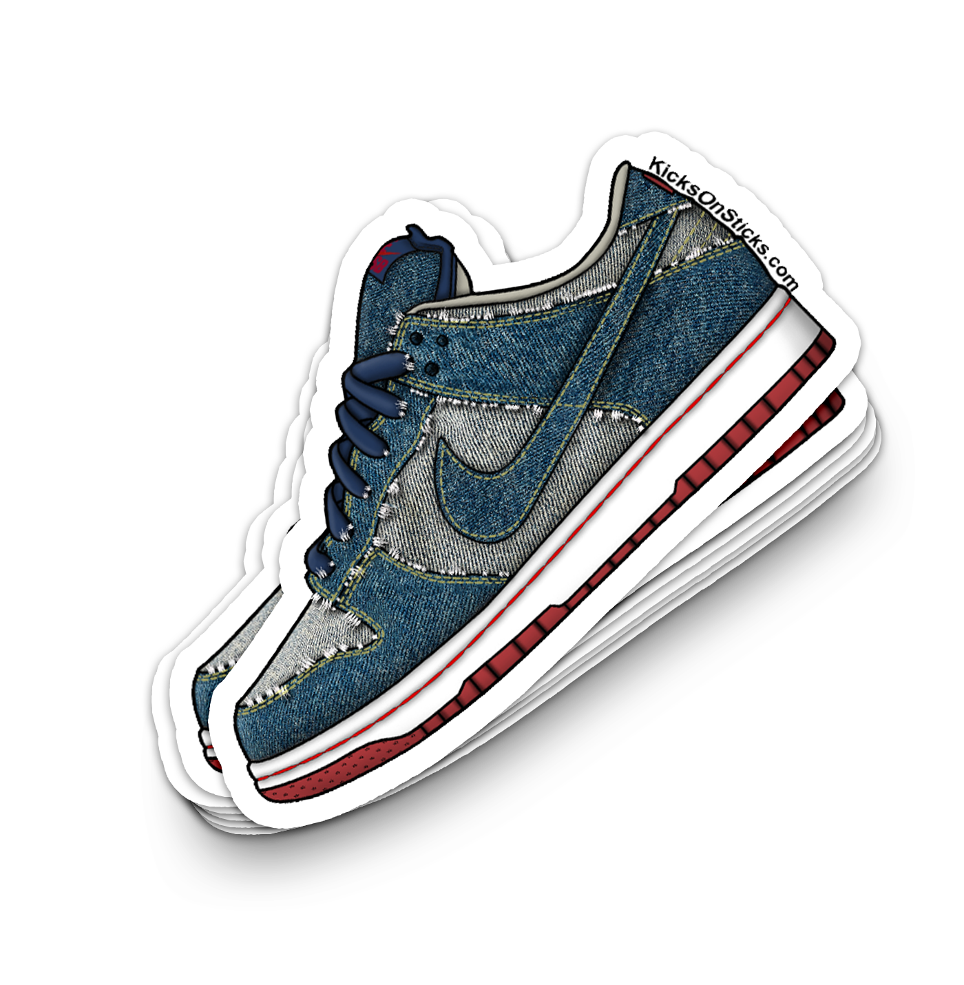 SB Dunk Low "Reese Forbes Denim" Sneaker Sticker