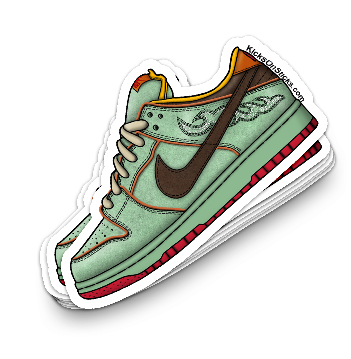 SB Dunk Low "Rodeo" Sneaker Sticker