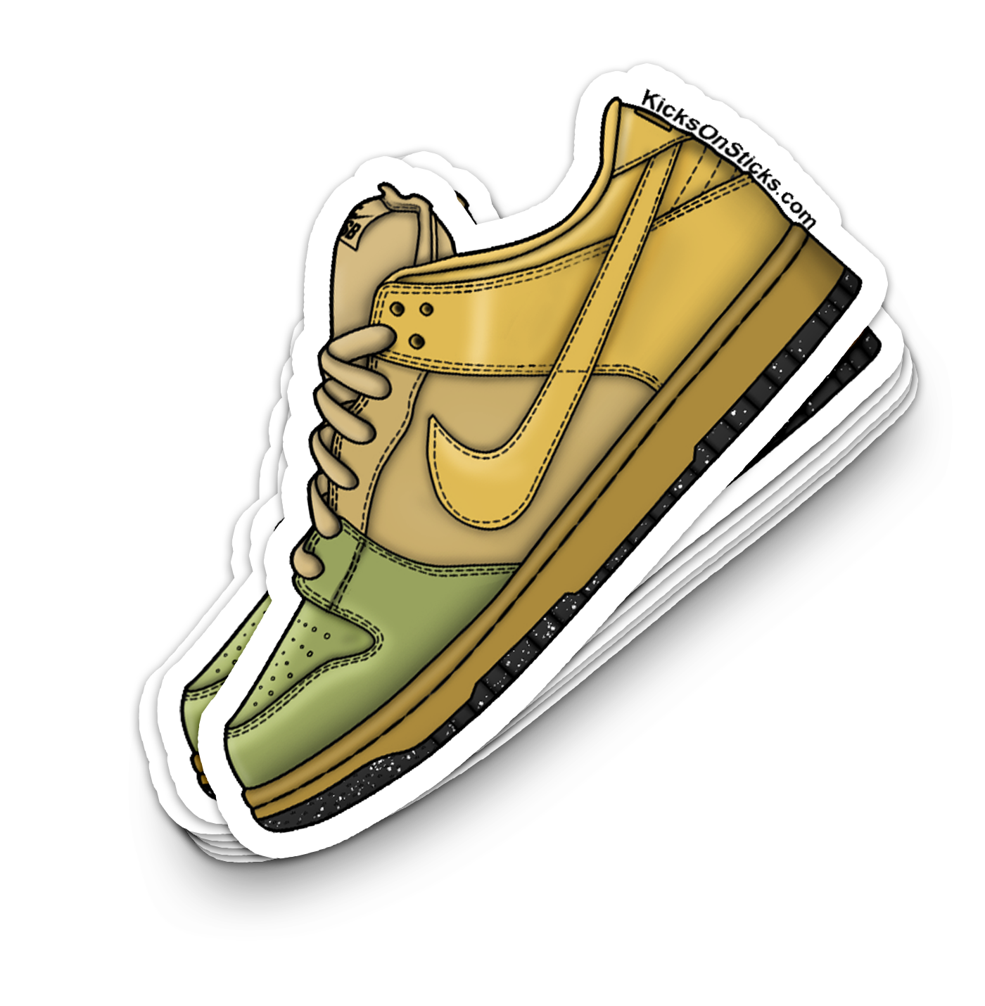 SB Dunk Low "Saffron Chili" Sneaker Sticker