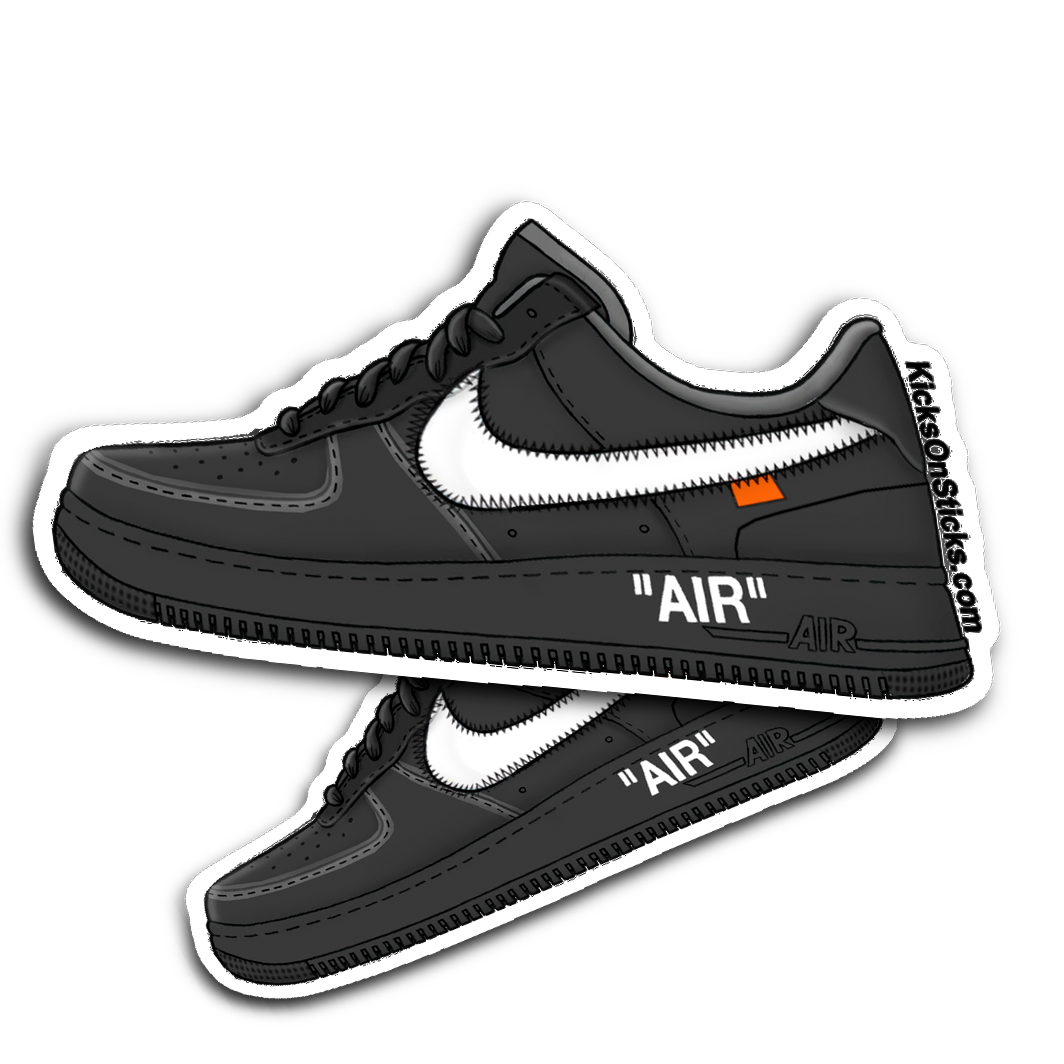 Air force 1 low off white black deals
