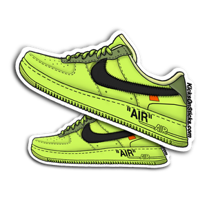 Air Force 1 Low Off-White "Volt" Sneaker Sticker
