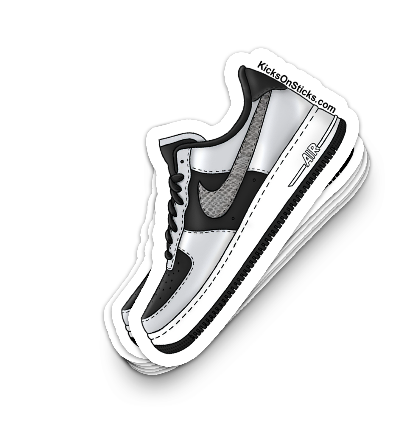 Air Force 1 Low "Silver Snake" Sneaker Sticker