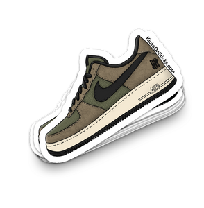 Air Force 1 Low "Undefeated Ballistic" Sneaker Sticker