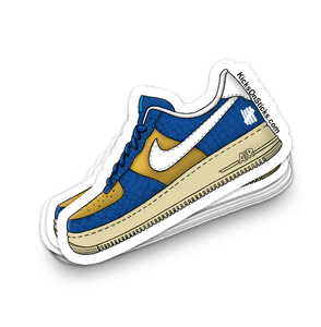 Air Force 1 Low "Undefeated Blue Gold" Sneaker Sticker