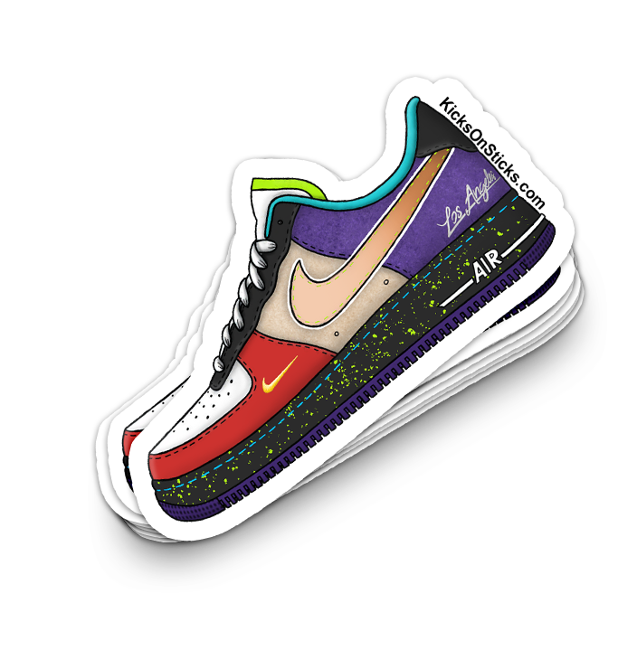 Air Force 1 Low "What The LA" Sneaker Sticker