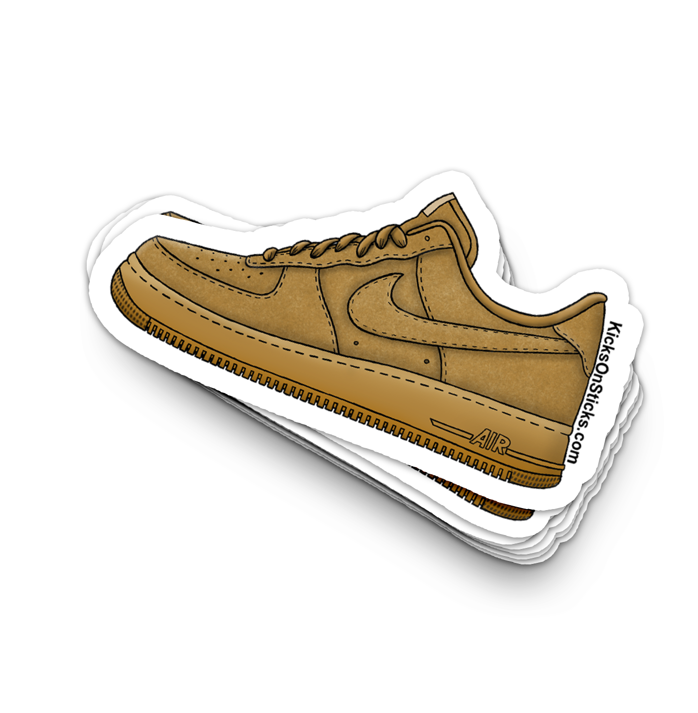 Air Force 1 Low "Wheat" Sneaker Sticker
