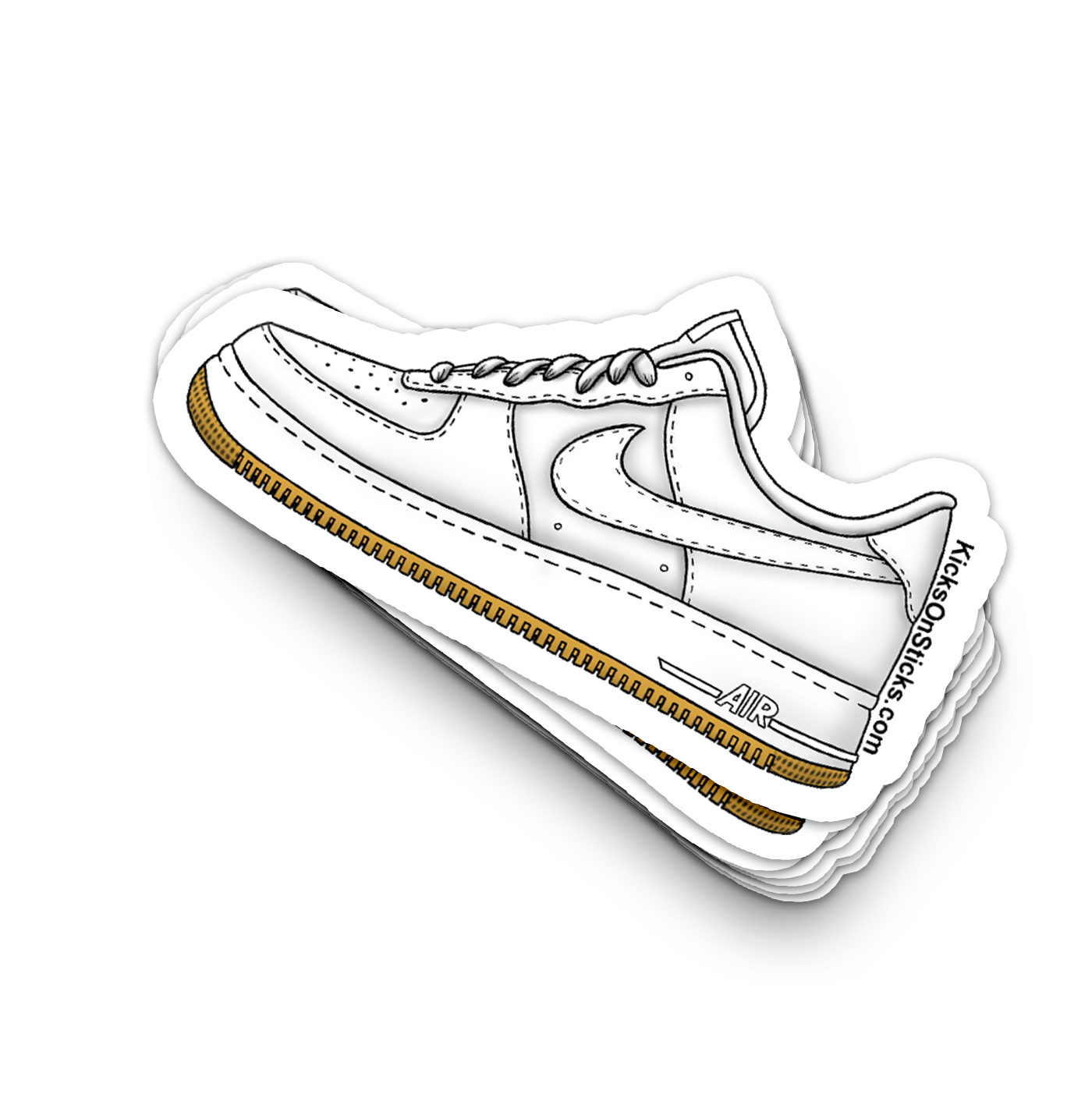 Air Force 1 Low "White Gum" Sneaker Sticker