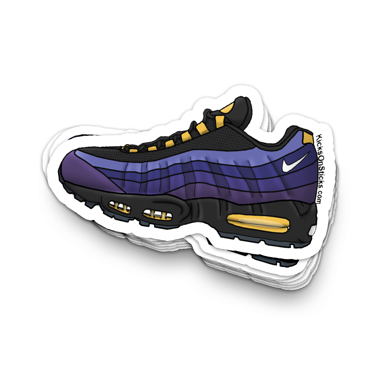 Air Max 95 "Lebron Lakers" Sneaker Sticker