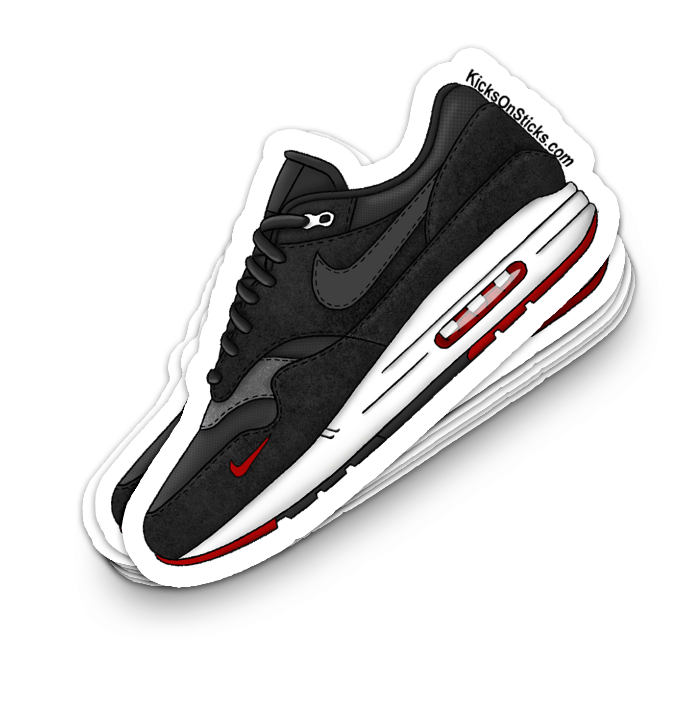 Air Max 1 "Bred 18" Sneaker Sticker
