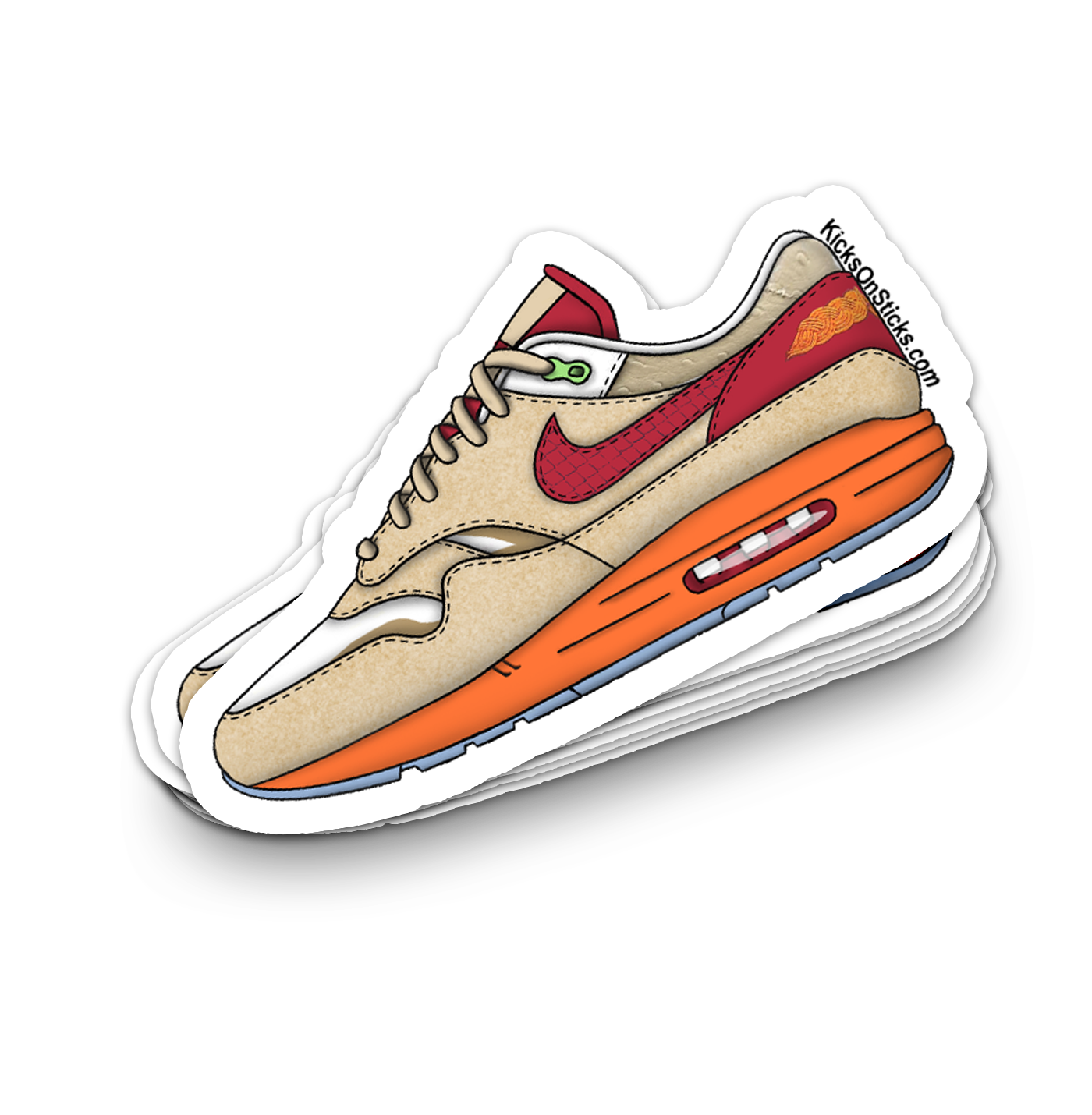 Air Max 1 "Clot Kiss of Death" Sneaker Sticker