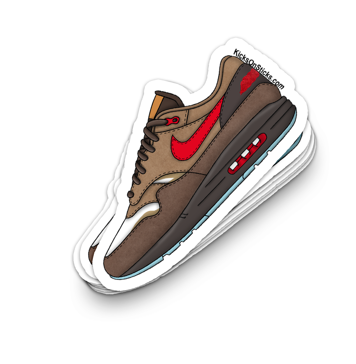 Air Max 1 "Clot Kiss of Death CHA" Sneaker Sticker