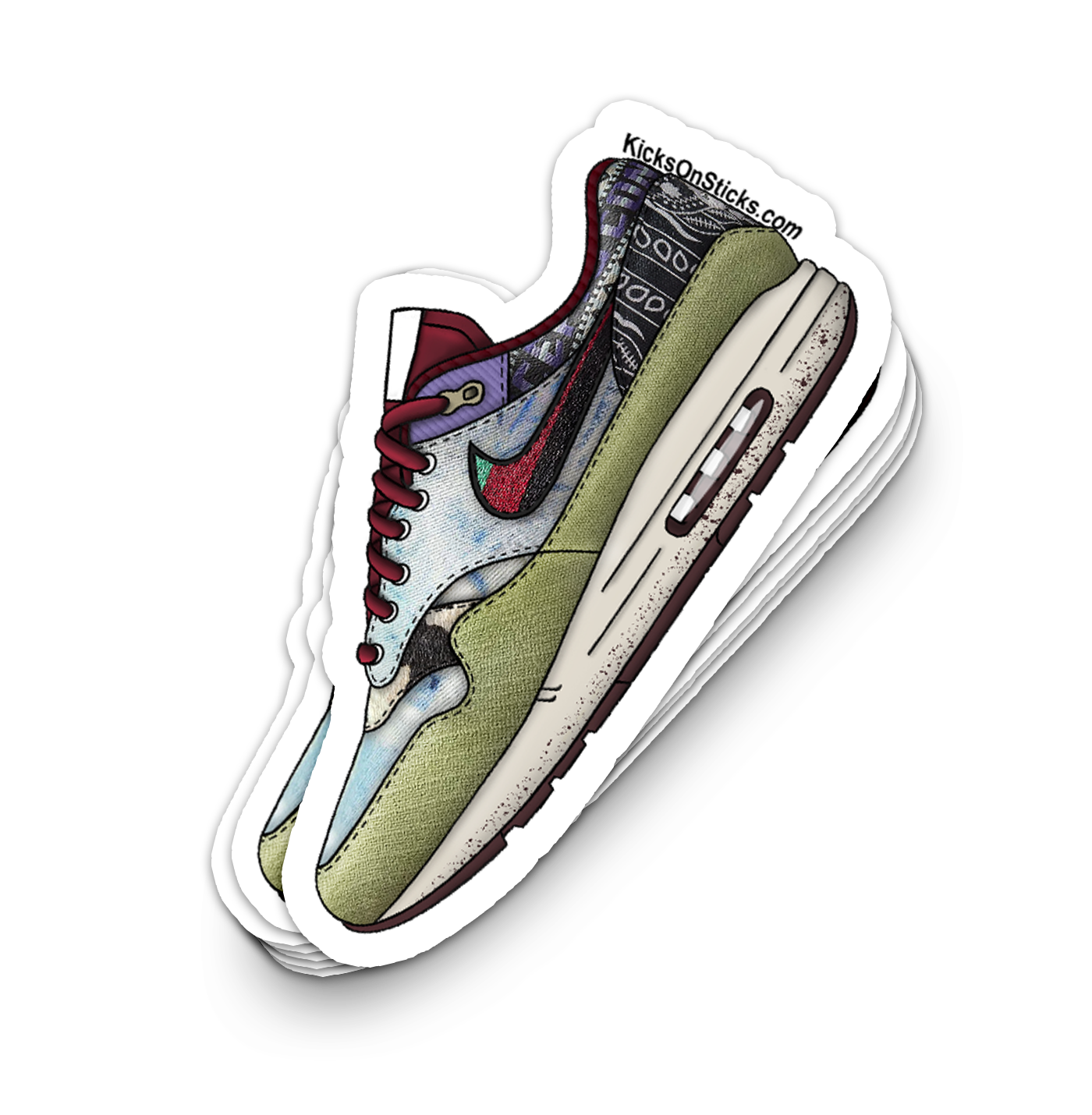 Air Max 1 "Concepts Mellow" Sneaker Sticker