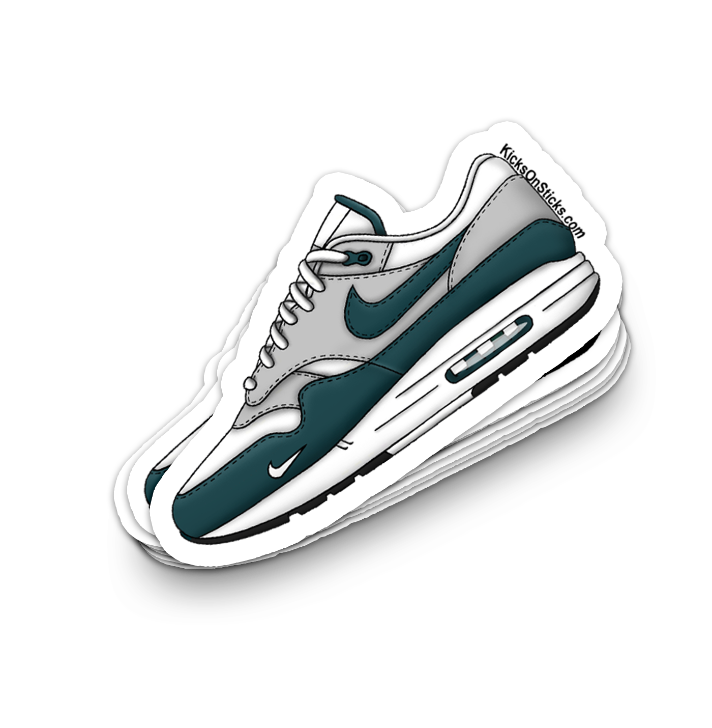 Air Max 1 "Dark Teal Green" Sneaker Sticker
