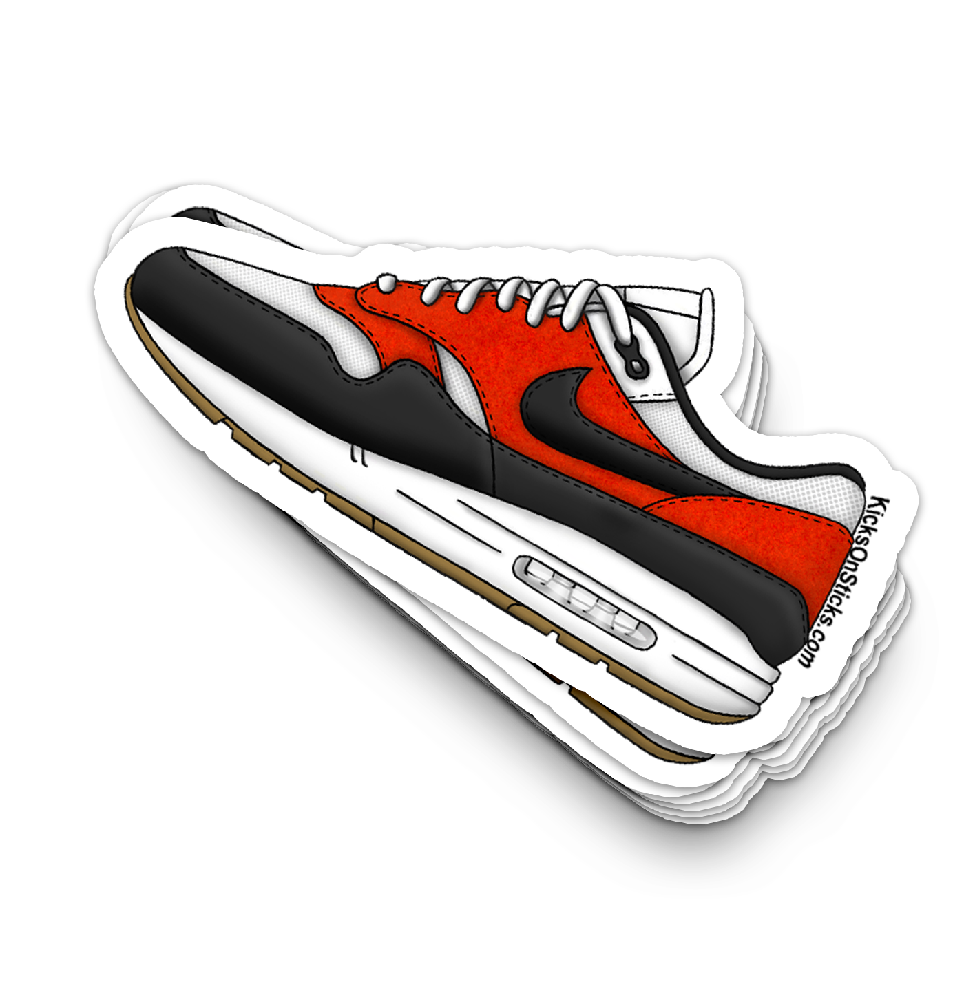 Air Max 1 "Gamma Orange White" Sneaker Sticker