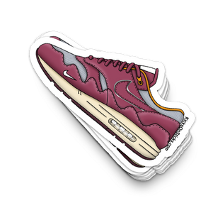Air Max 1 "Patta Rush Maroon" Sneaker Sticker