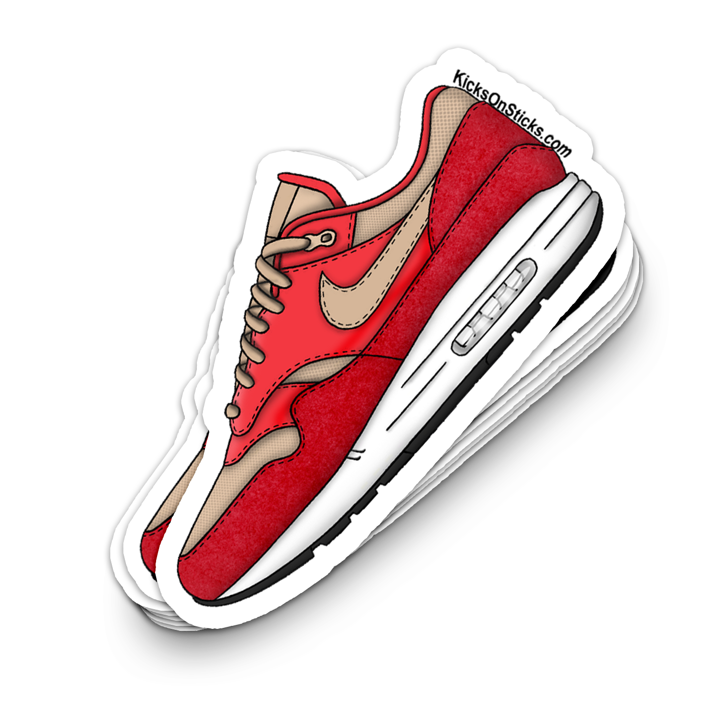 Air Max 1 "Red Curry" Sneaker Sticker