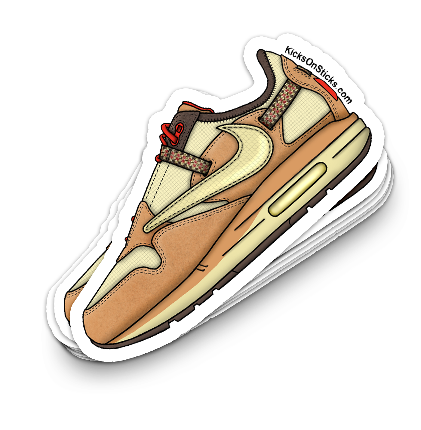 Air Max 1 "Cactus Wheat" Sneaker Sticker
