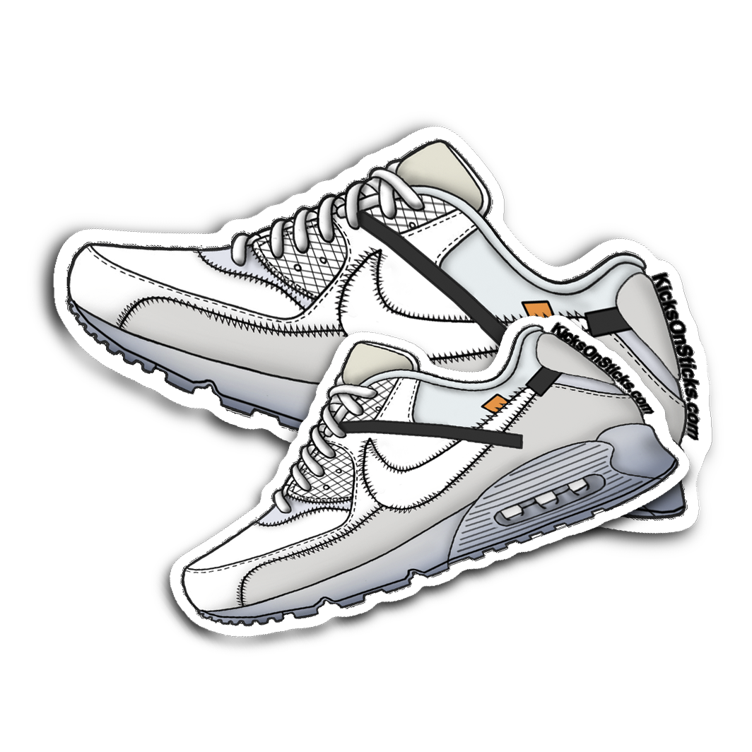 Air Max 90 Off-White "White" Sneaker Sticker