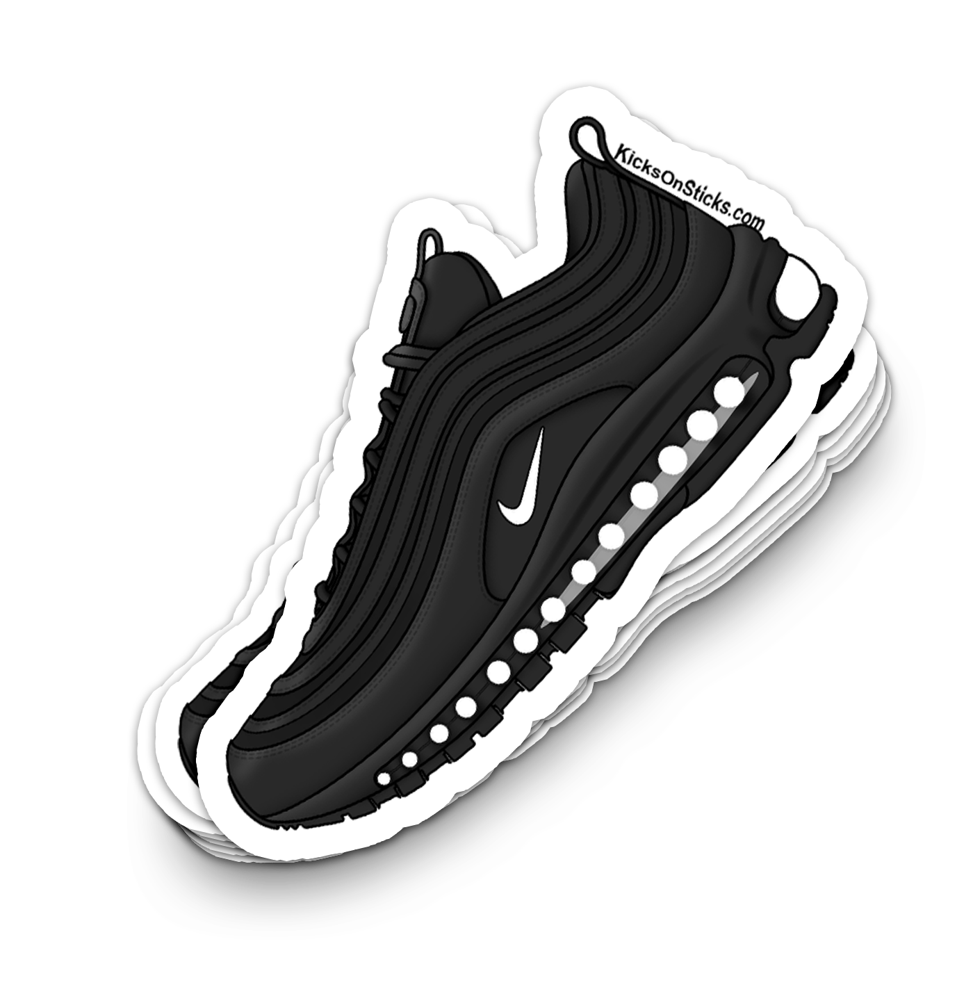 Air Max 97 "Triple Black" Sneaker Sticker