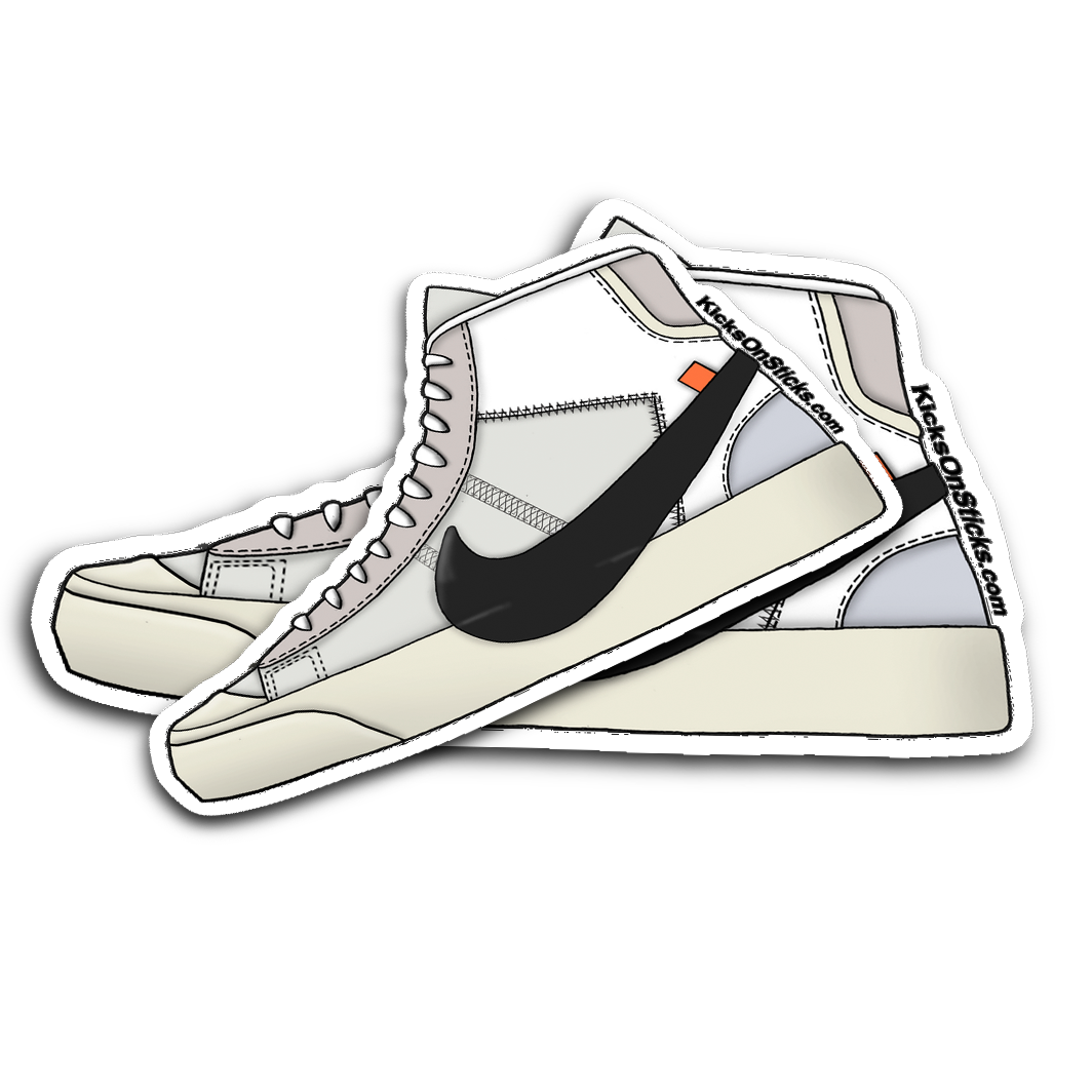 Blazer Off White "White" Sneaker Sticker