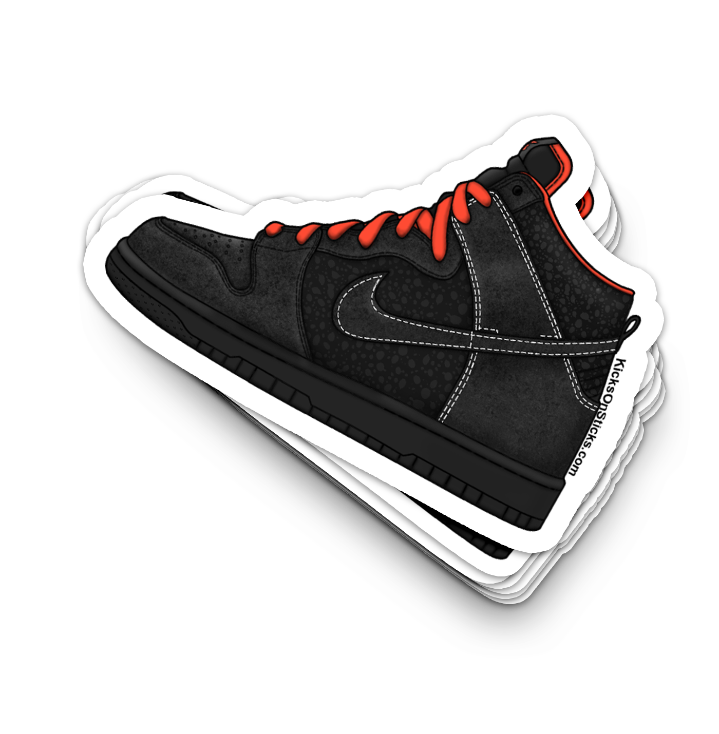 SB Dunk High "Atomic Red Safari" Sneaker Sticker