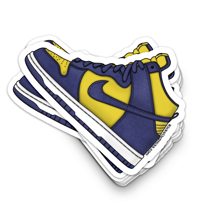 SB Dunk High "BTTYS Michigan" Sneaker Sticker