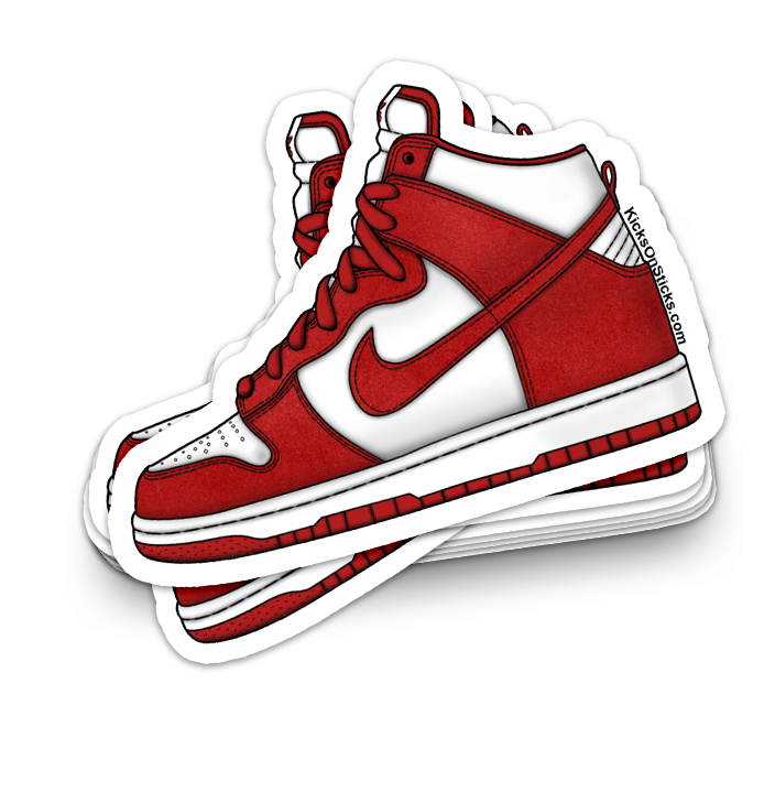 SB Dunk High "BTTYS Red" Sneaker Sticker