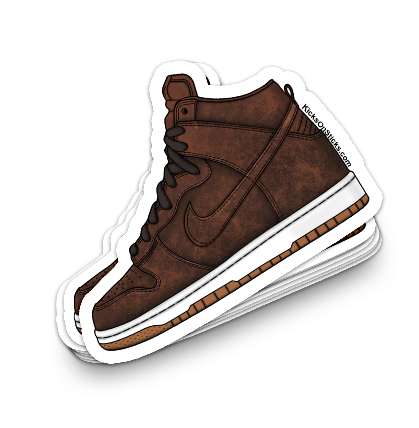 Dunk High "Burnished Leather" Sneaker Sticker