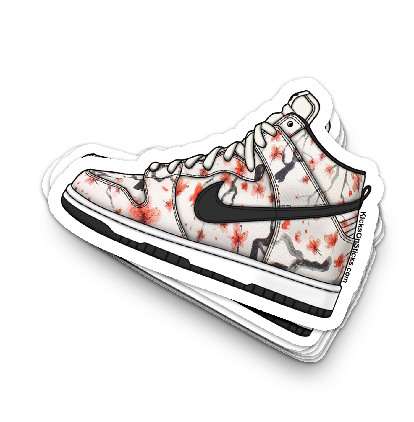 SB Dunk High "Cherry Blossom" Sneaker Sticker