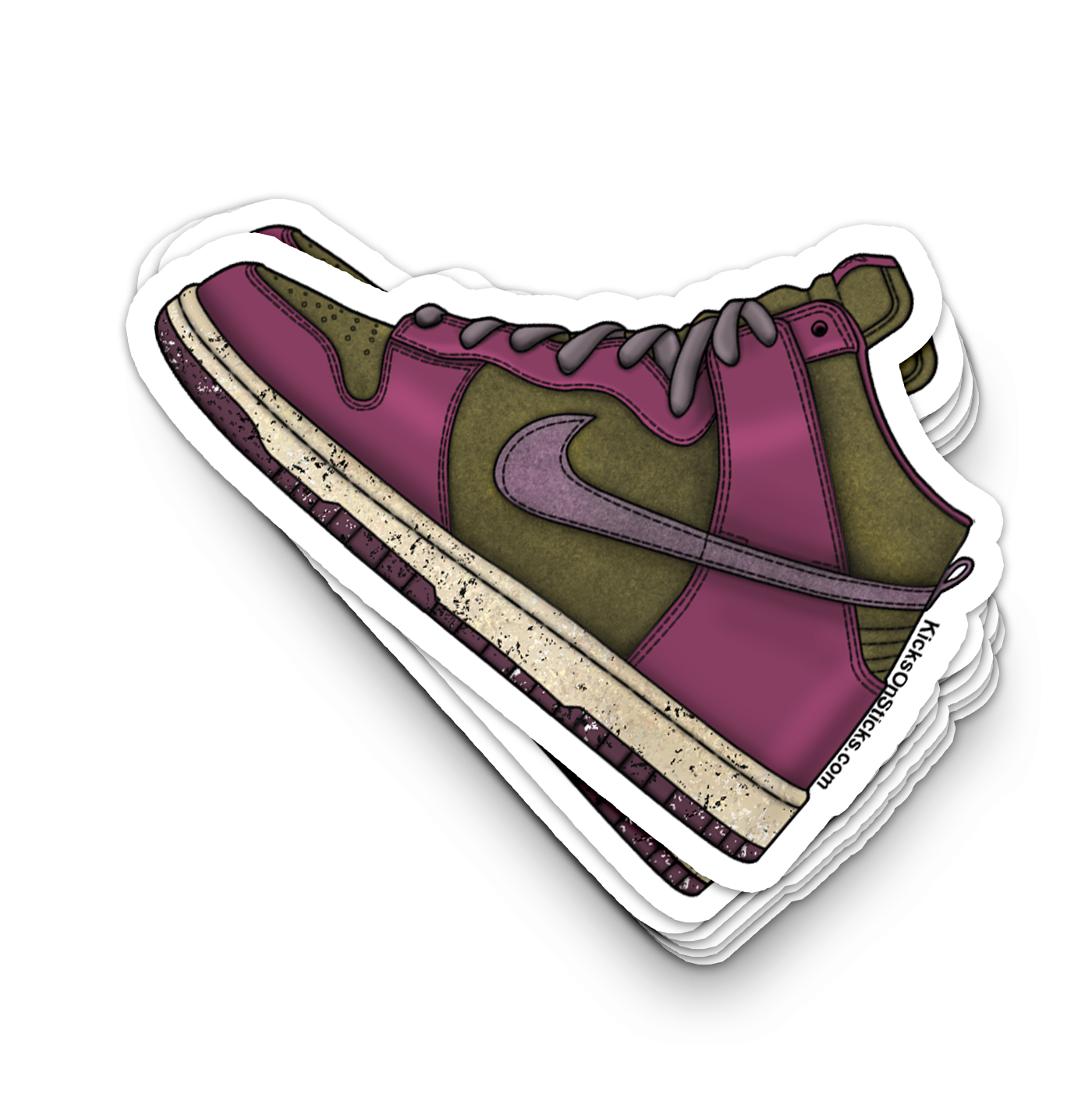 Dunk High "Dynamic Berry" Sneaker Sticker