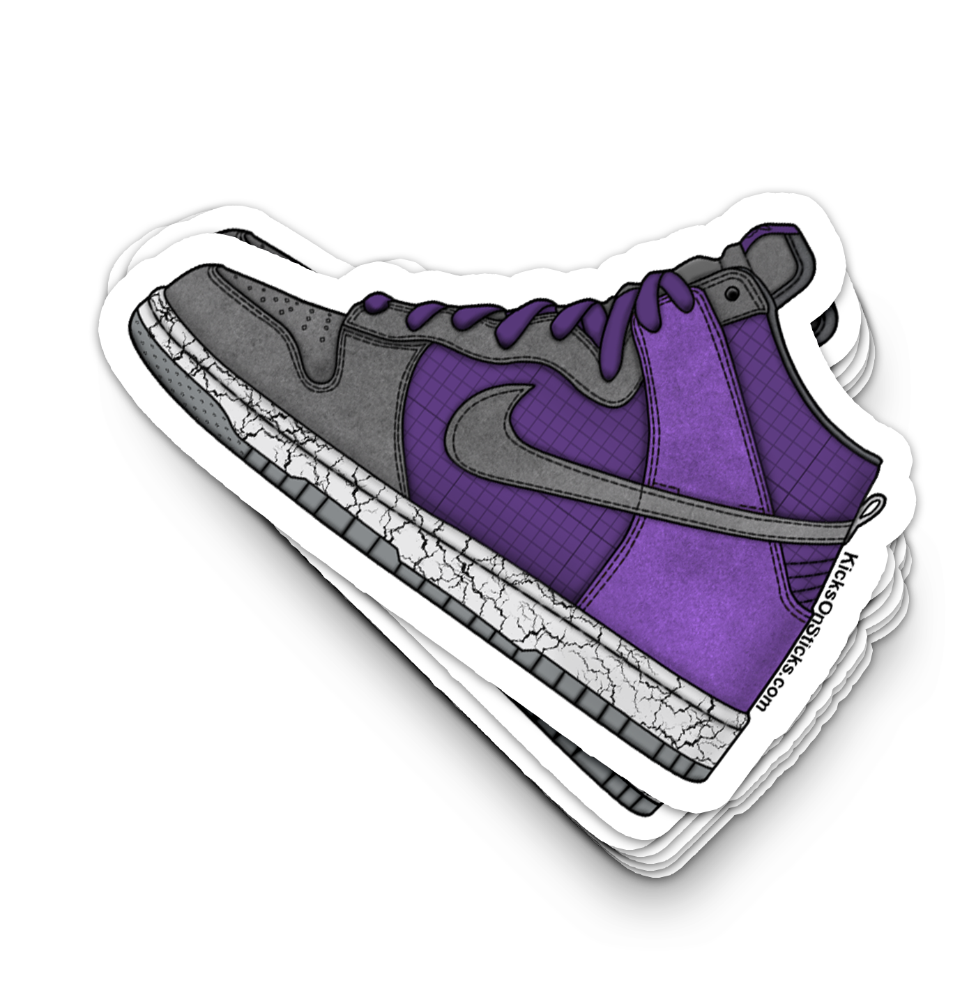 purple earthquake dunks
