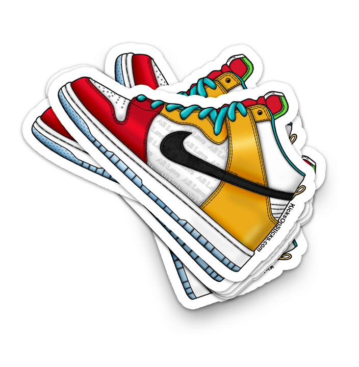 SB Dunk High "Fro Skate" Sneaker Sticker