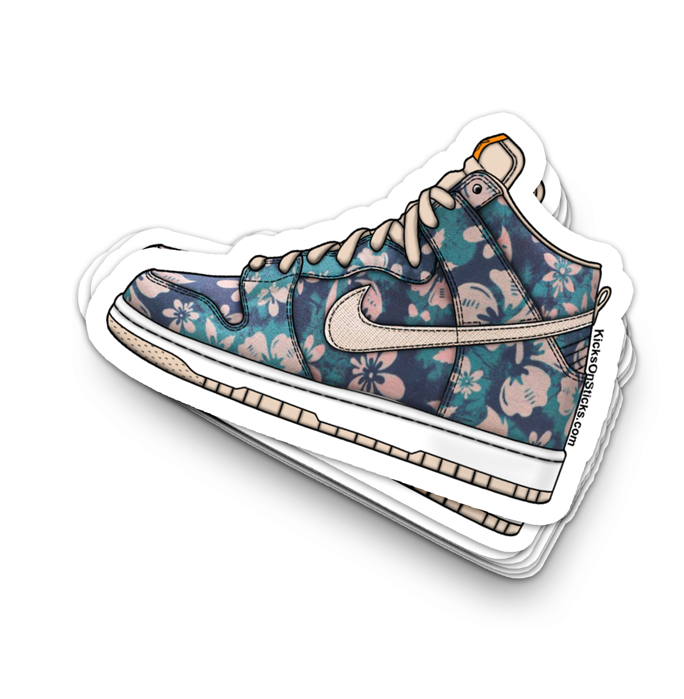 SB Dunk High "Hawaii 420" Sneaker Sticker