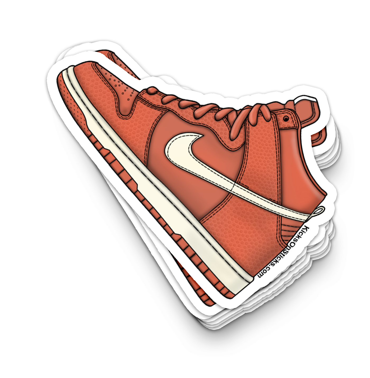 Dunk High "Hoops Orange" Sneaker Sticker
