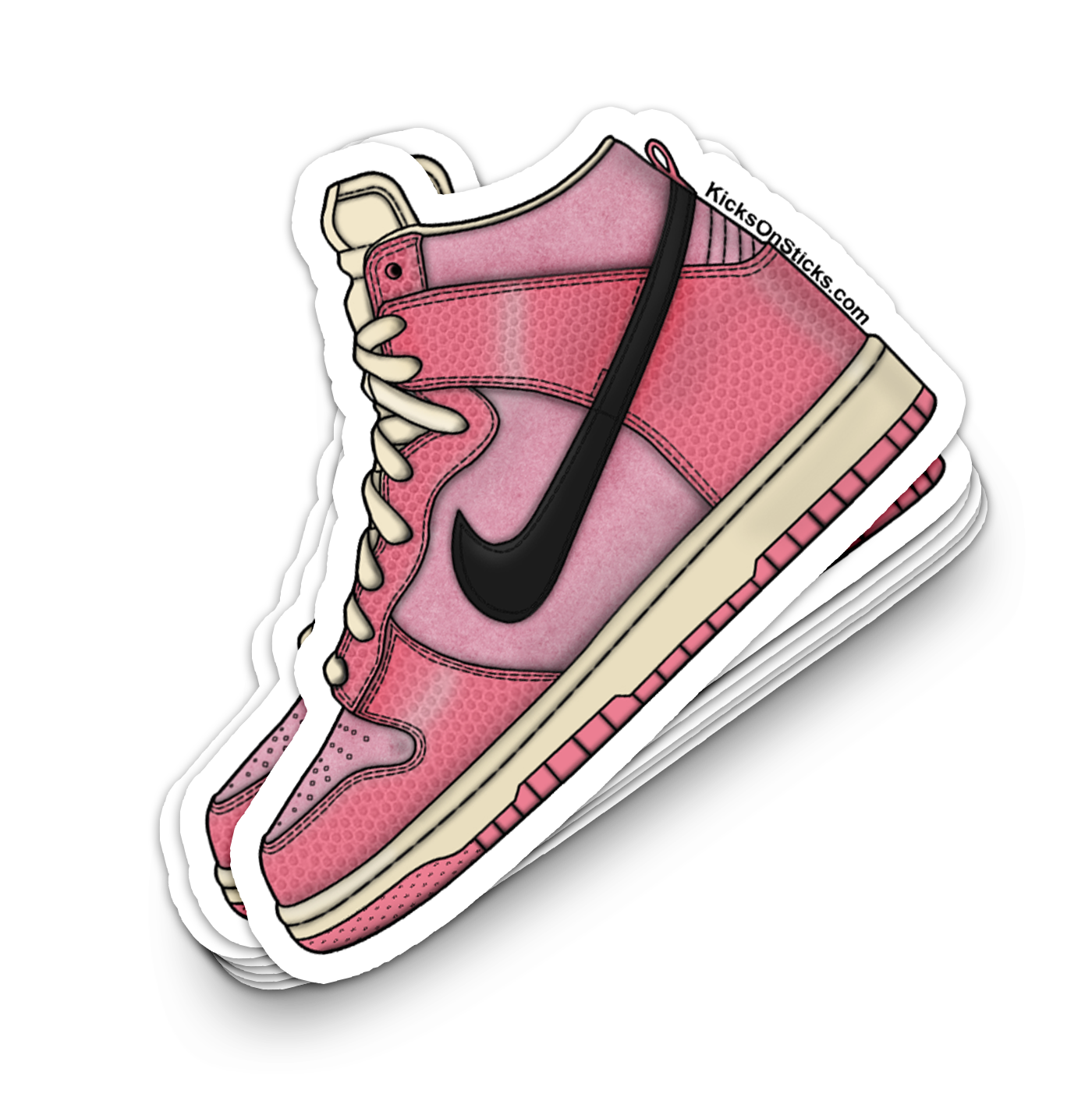 Dunk High "Hoops Pink" Sneaker Sticker