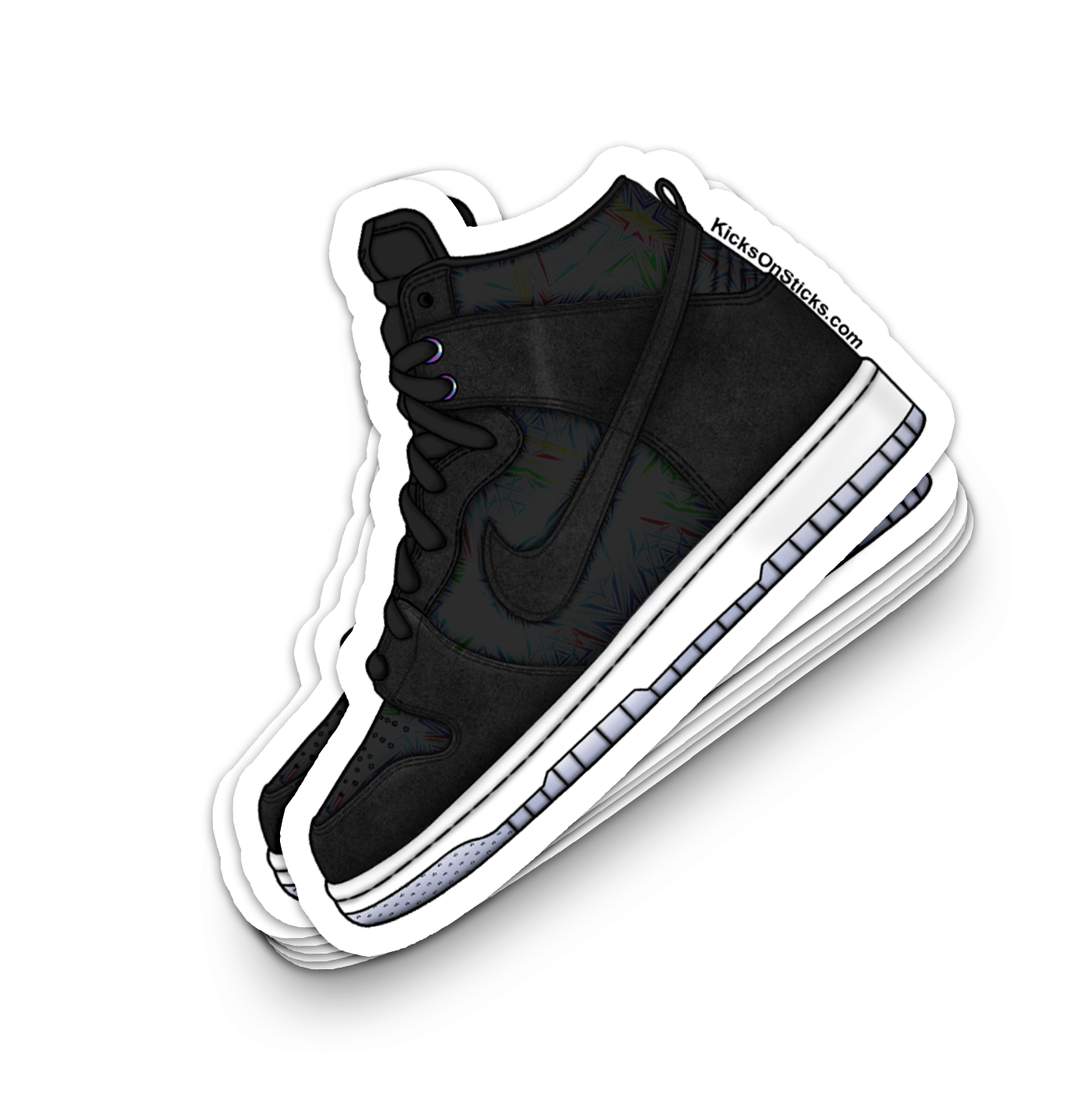 SB Dunk High "Iridescent" Sneaker Sticker