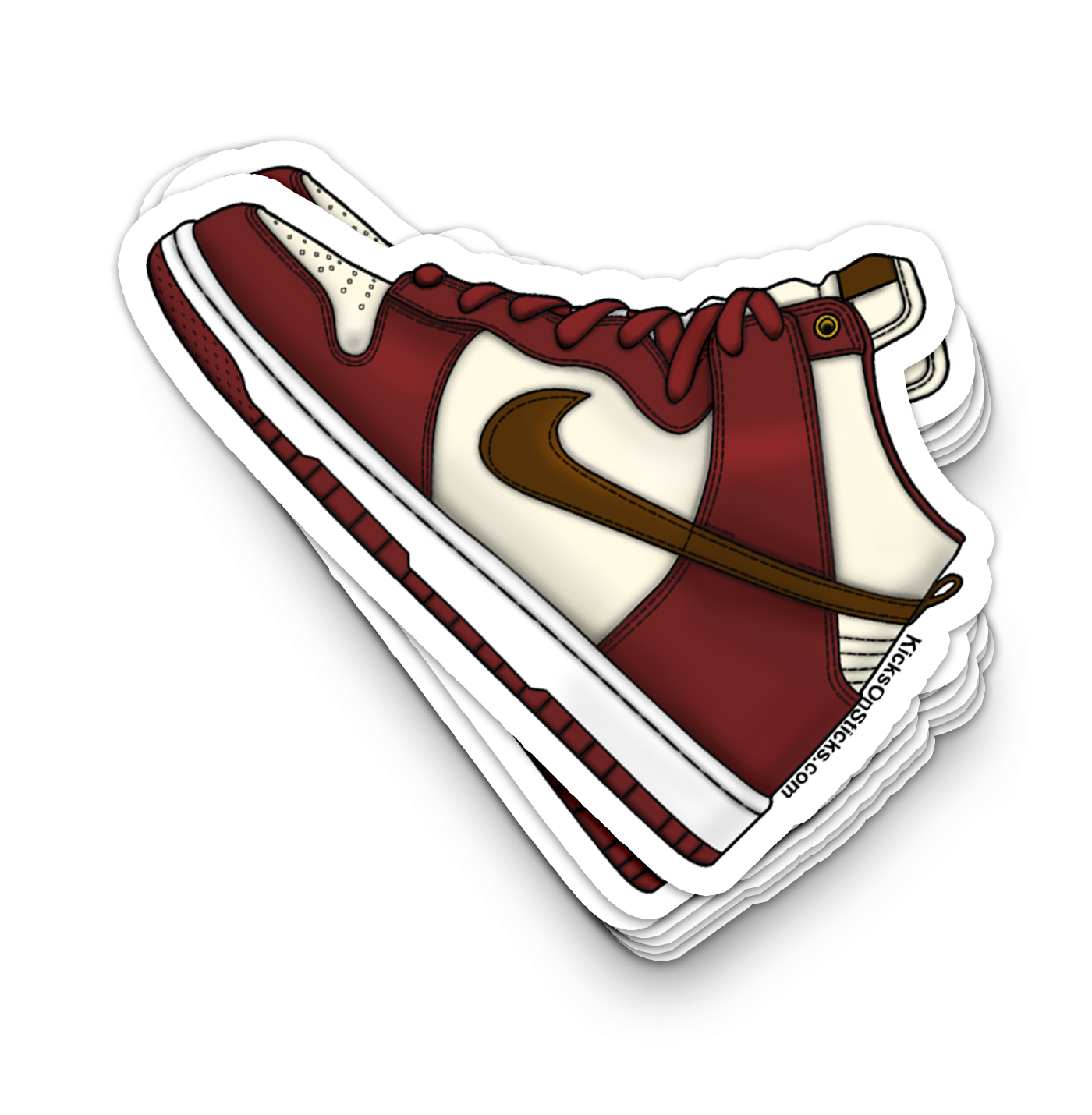 Dunk High "Lxx Cinnabar" Sneaker Sticker
