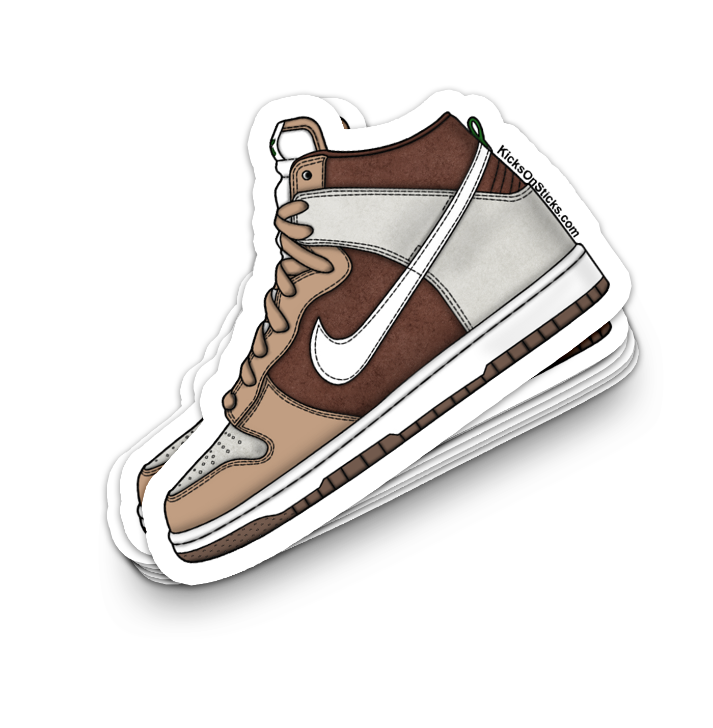 Dunk High "Light Chocolate" Sneaker Sticker
