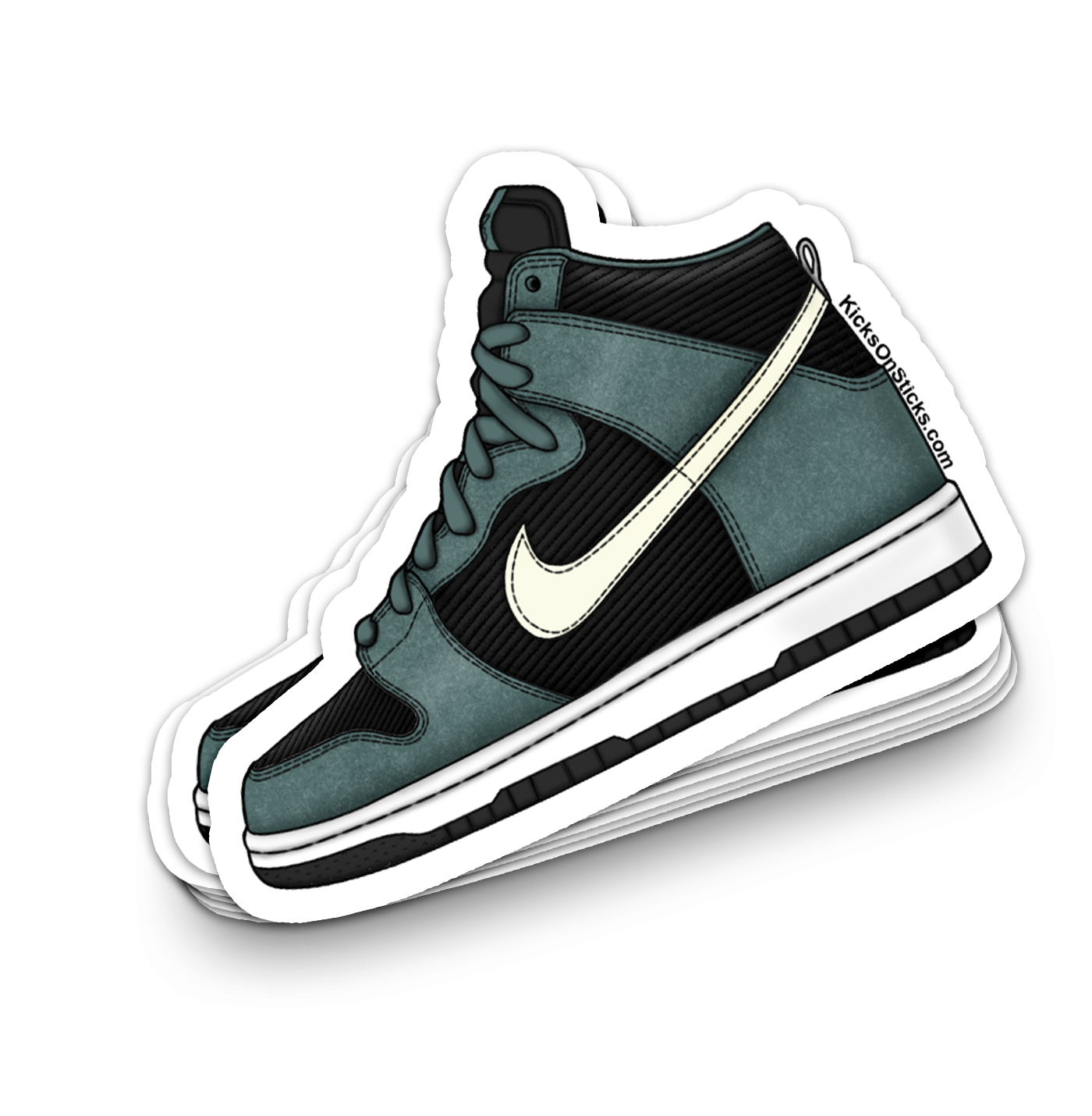 SB Dunk High "Mineral Slate" Sneaker Sticker