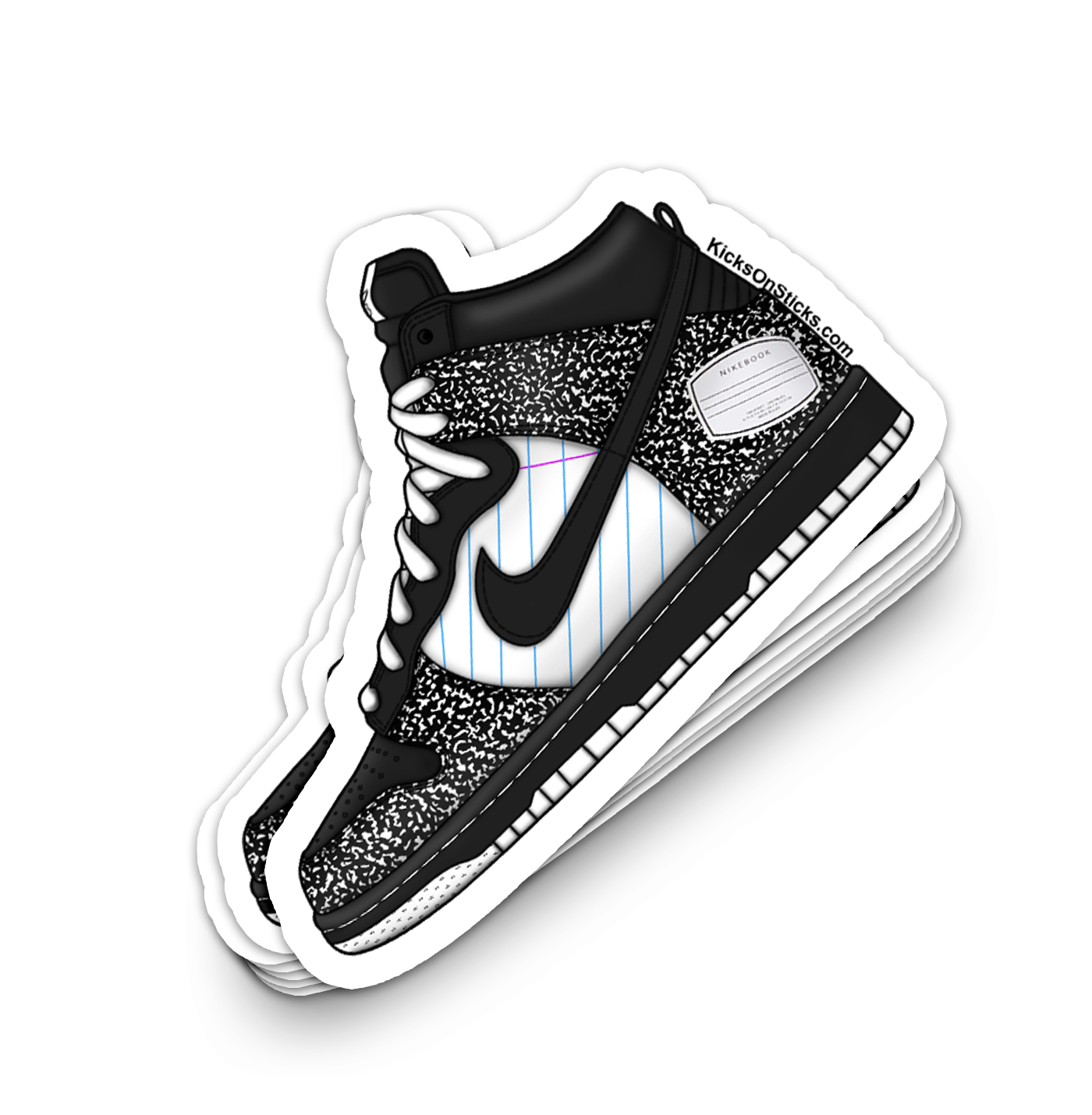 Dunk High "Nikebook" Sneaker Sticker