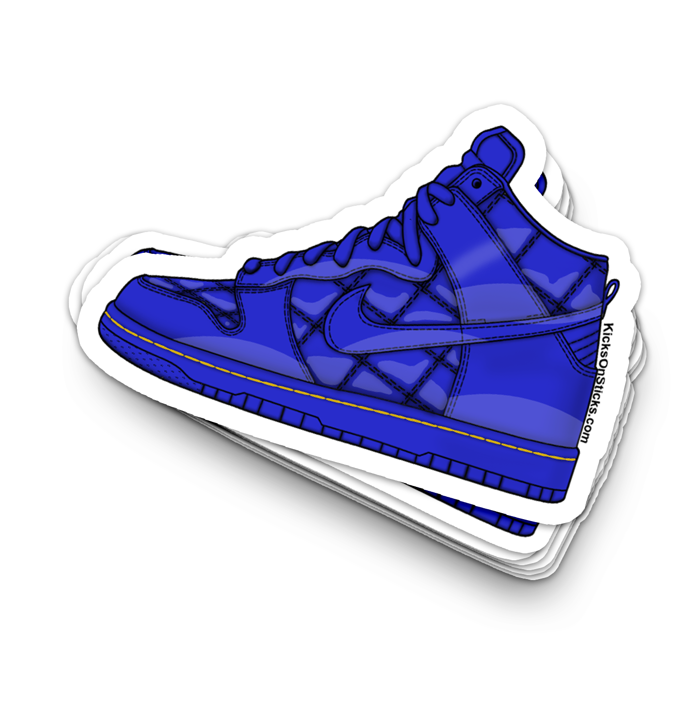 Dunk High "Olympic Blue Quilted" Sneaker Sticker