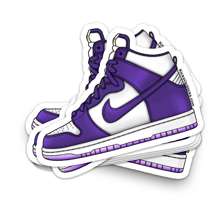 Dunk High "Varsity Purple" Sneaker Sticker