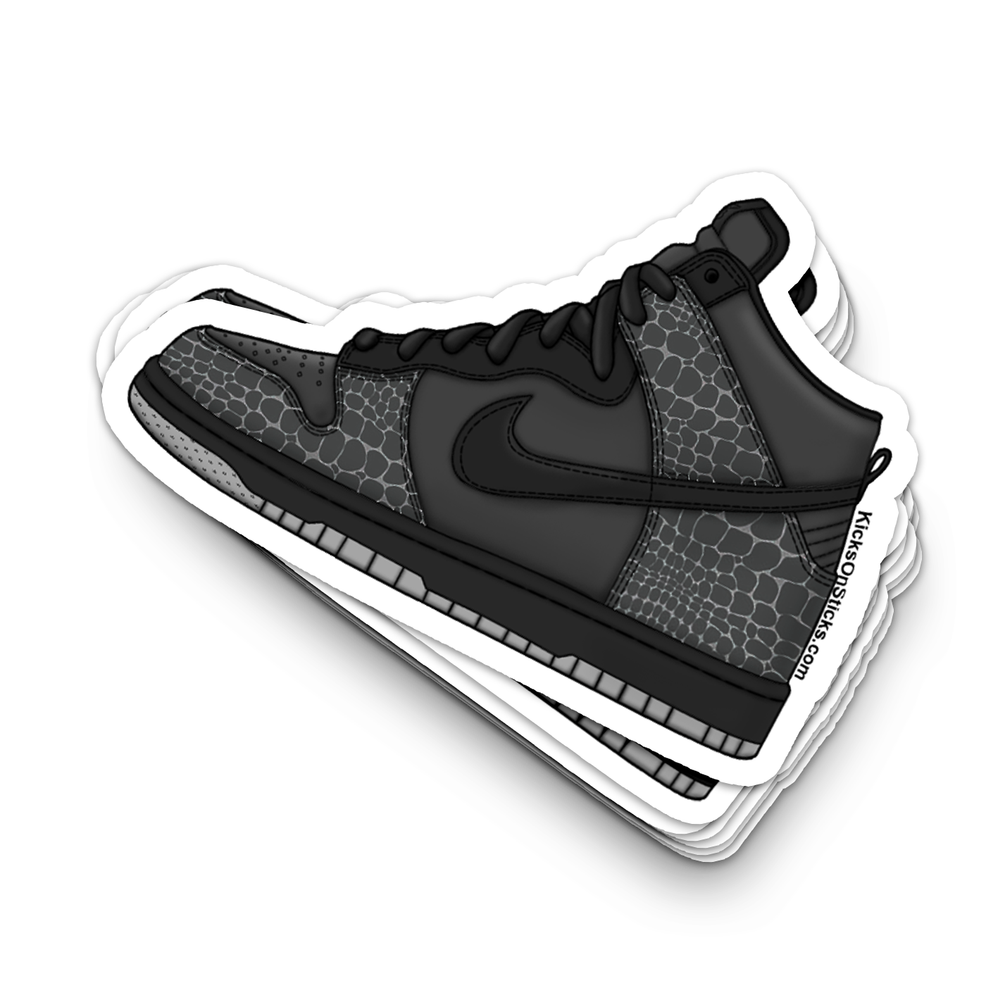 Dunk High "Reflective Alligator" Sneaker Sticker