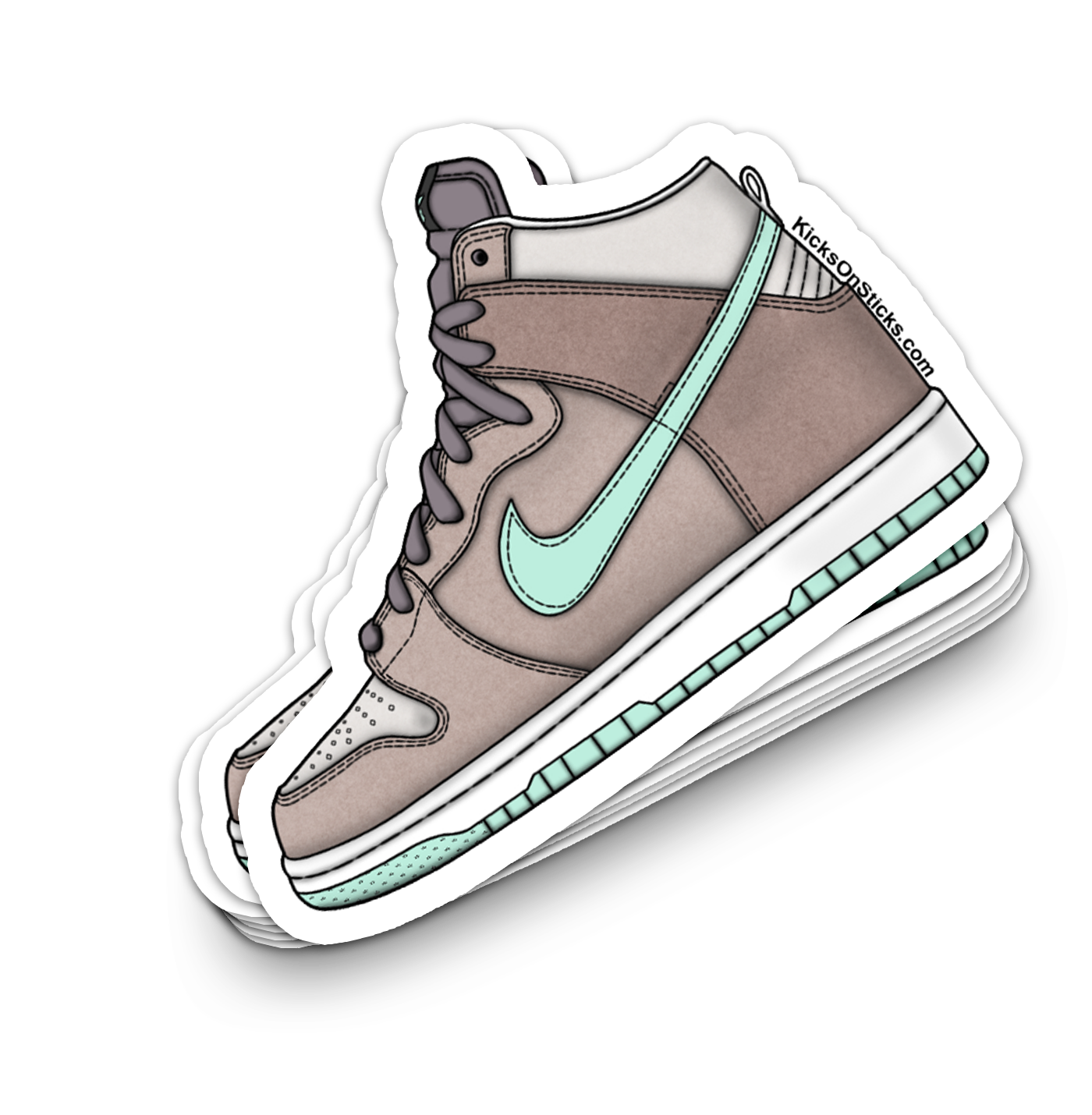 SB Dunk High "Soft Grey" Sneaker Sticker