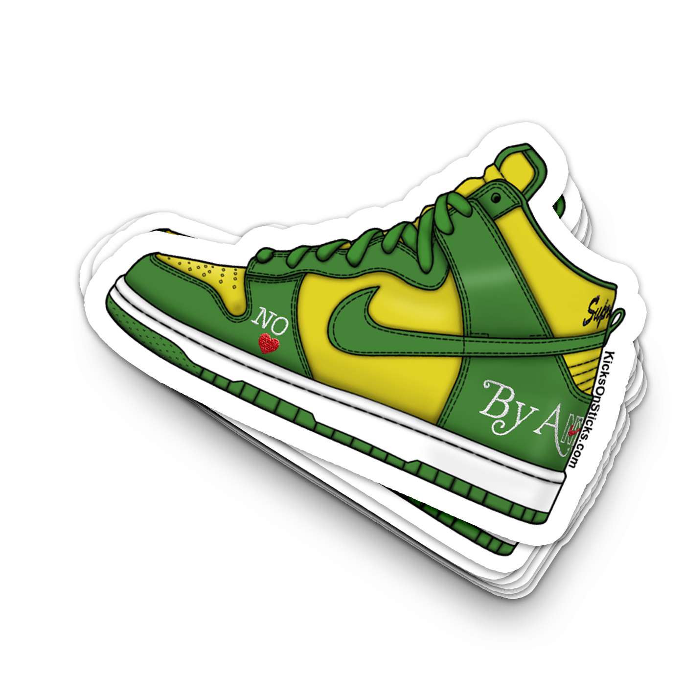 SB Dunk High "Supreme BAM Brazil" Sneaker Sticker