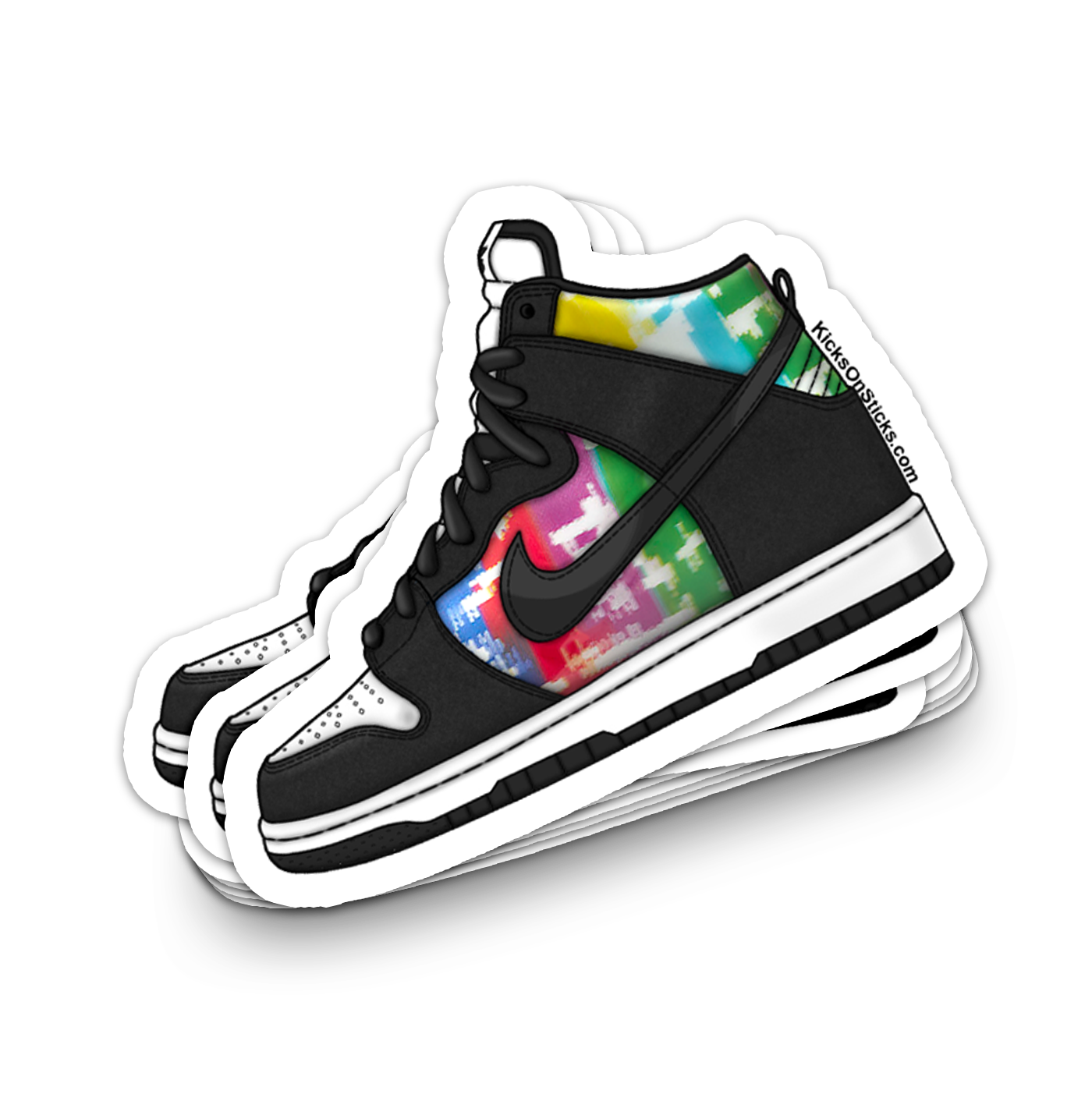 SB Dunk High "TV Signal" Sneaker Sticker