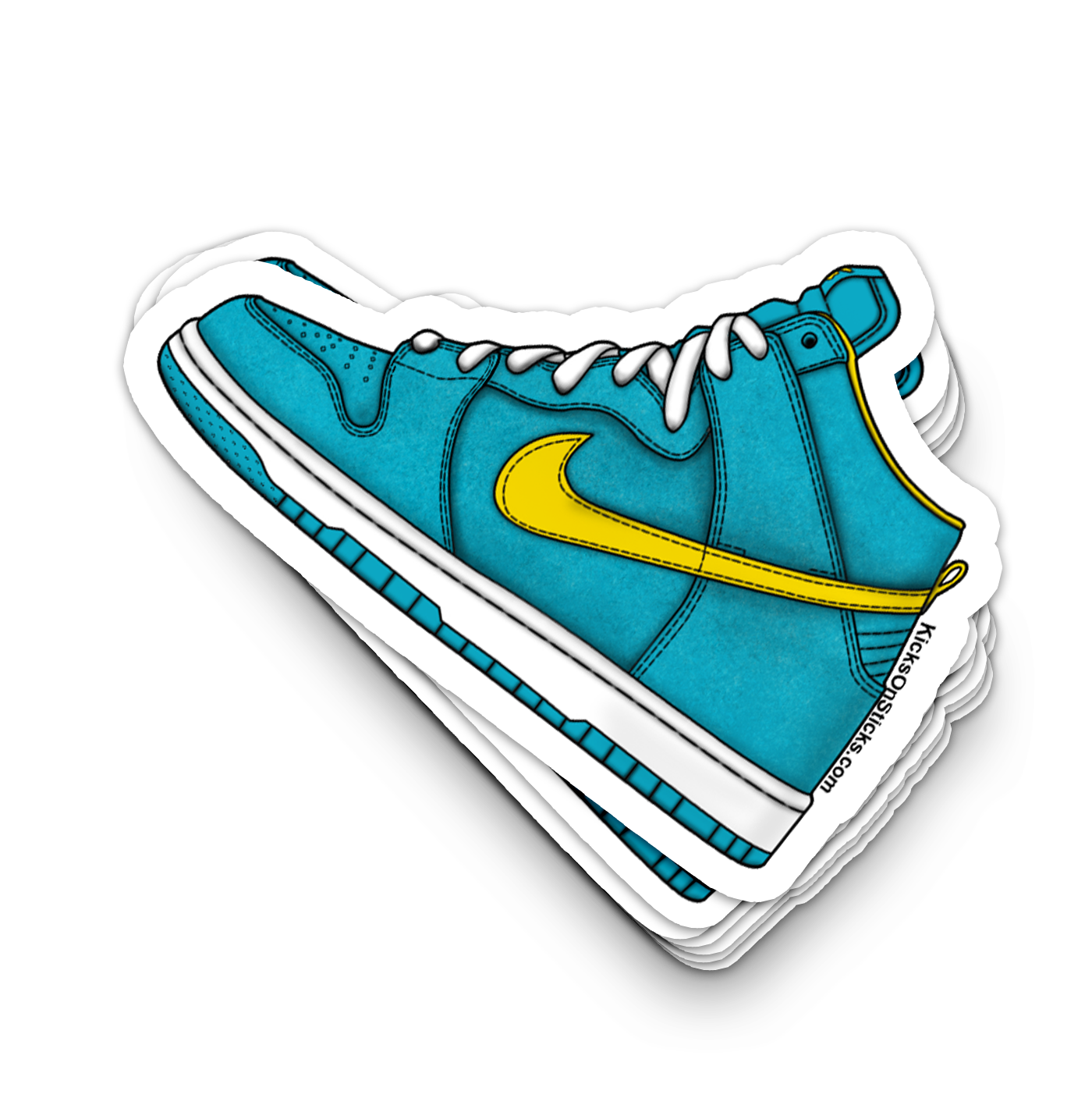 SB Dunk High "Tropical Teal" Sneaker Sticker