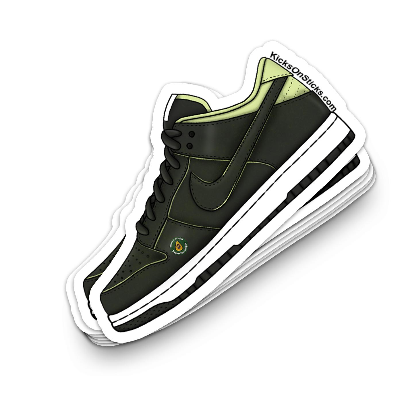 Dunk Low "Avocado" Sneaker Sticker