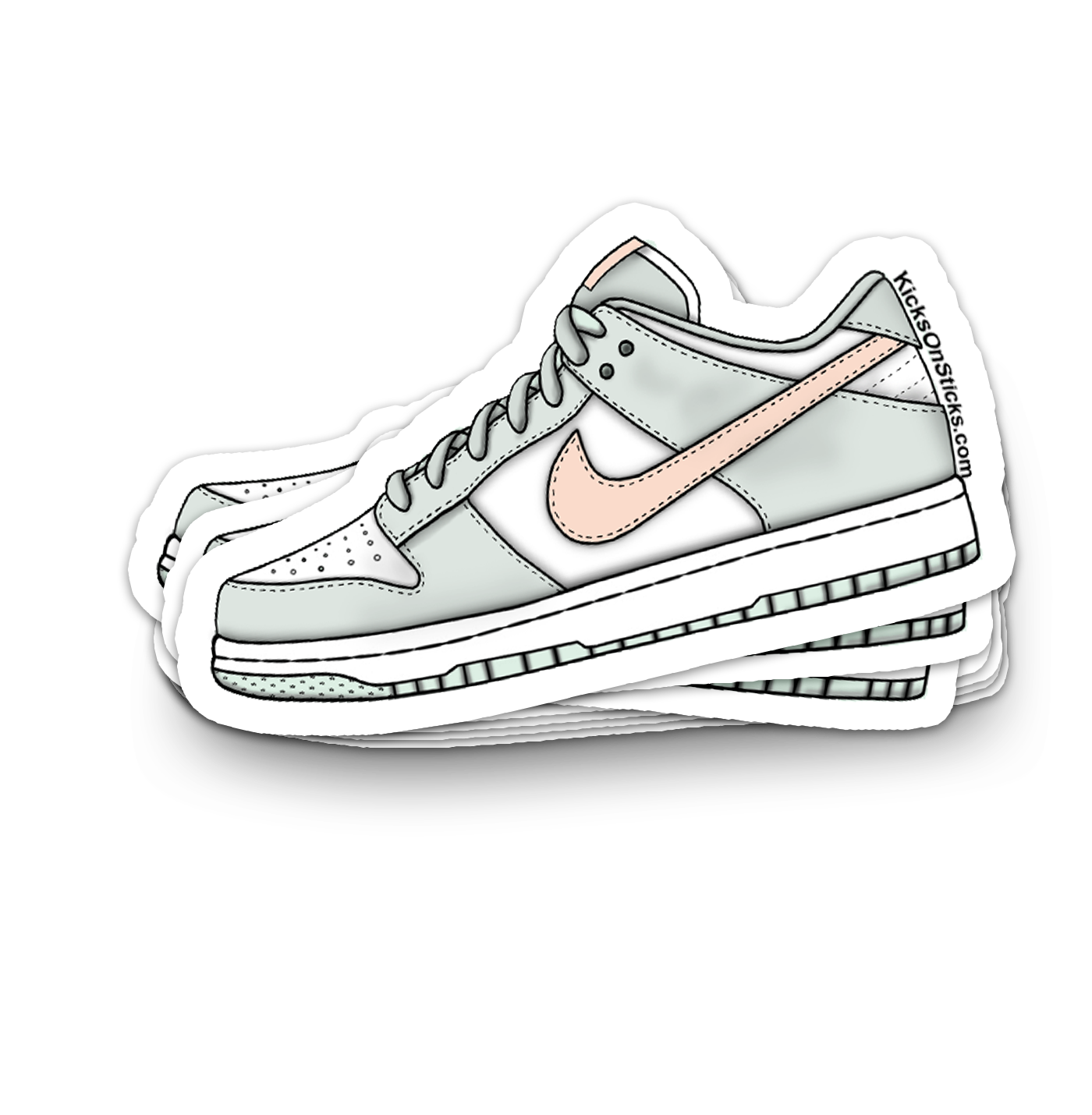 Dunk Low "Barely Green" Sneaker Sticker